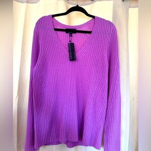 Banana Republic Merino Cashmere V-Neck Sweater XL NWT
